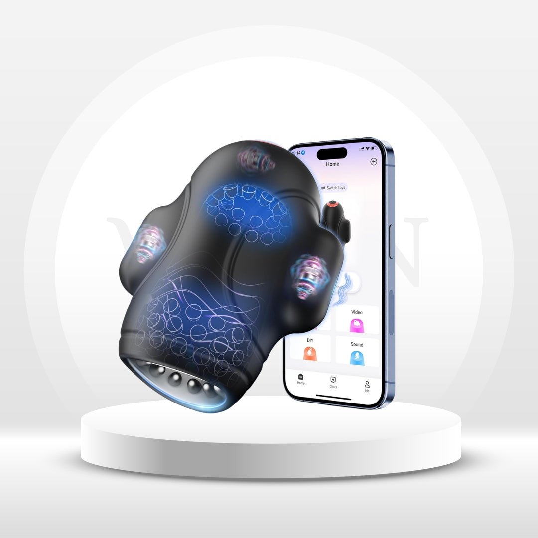 4-in-1 Male Vibrator & Masturbator APP Control, 10 Vibrations Vixen | Nova Network 4-in-1 Male Vibrator & Masturbator APP Control, 10 Vibrations Vixen | Nova Network