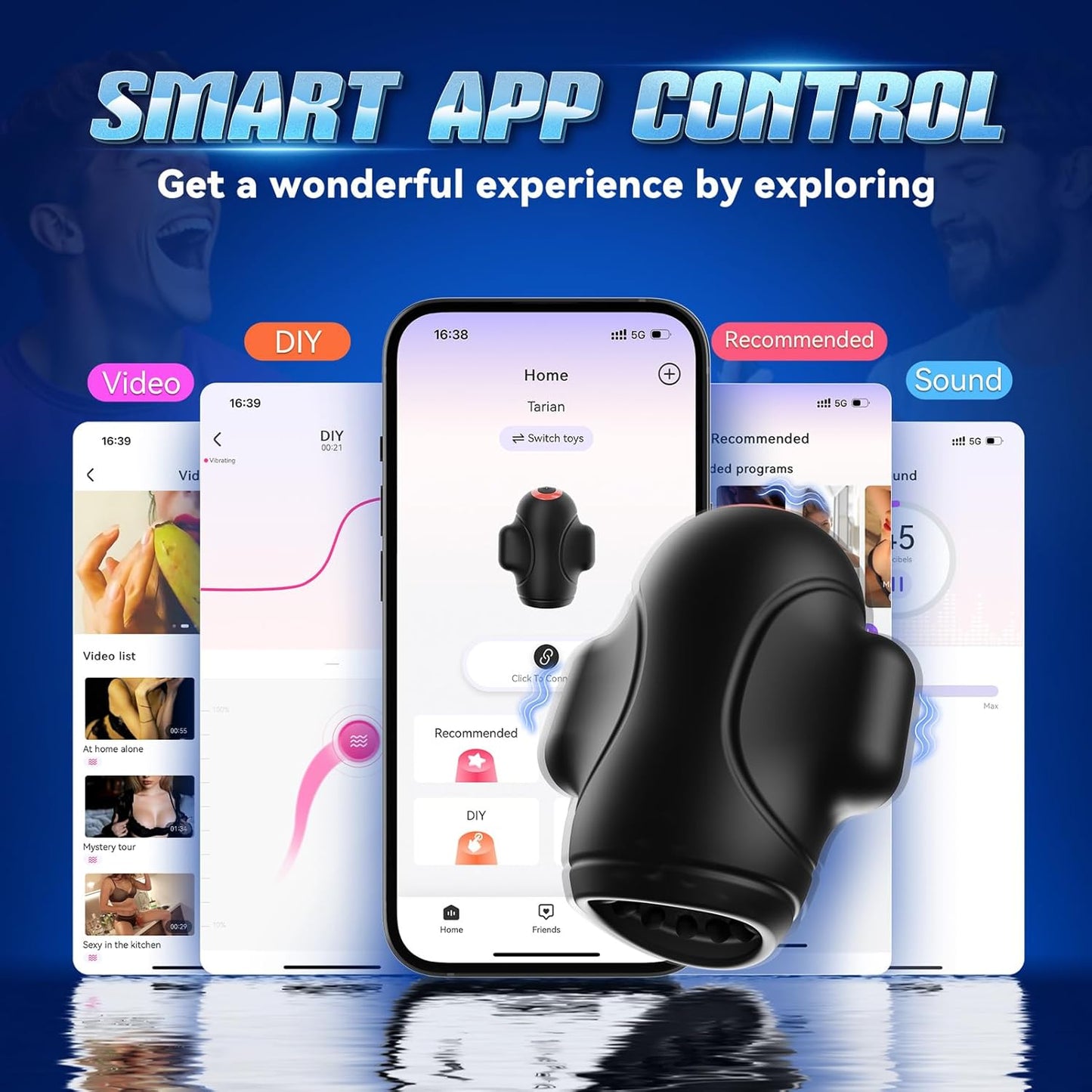 MaxPulse 4 - in - 1 Male Vibrator & Masturbator - Vixen | Nova Network