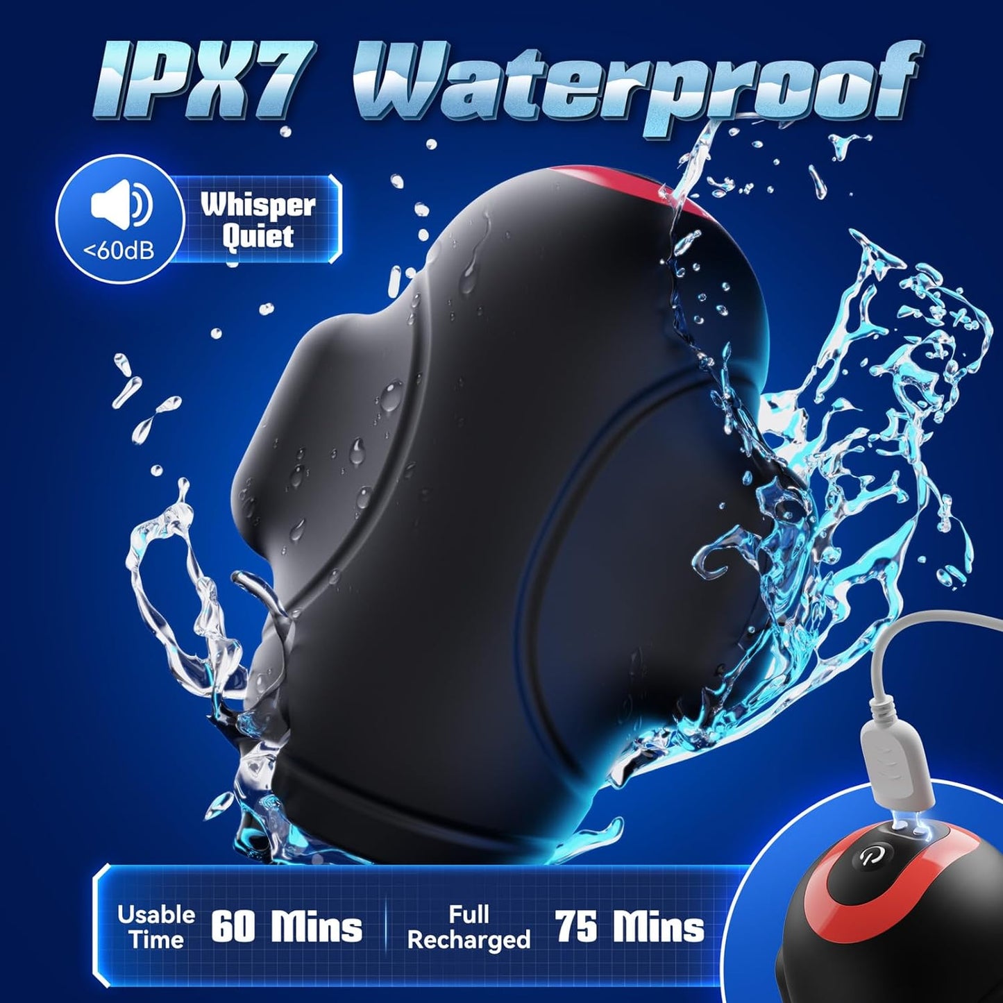 MaxPulse 4 - in - 1 Male Vibrator & Masturbator - Vixen | Nova Network