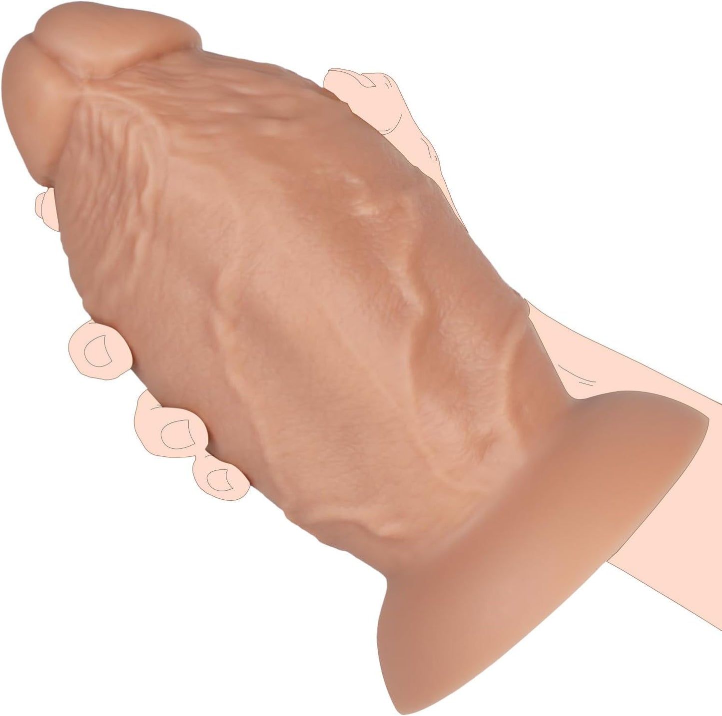 MegaThick 4" Wide Dildo for Extreme Stretch - Vixen | Nova Network