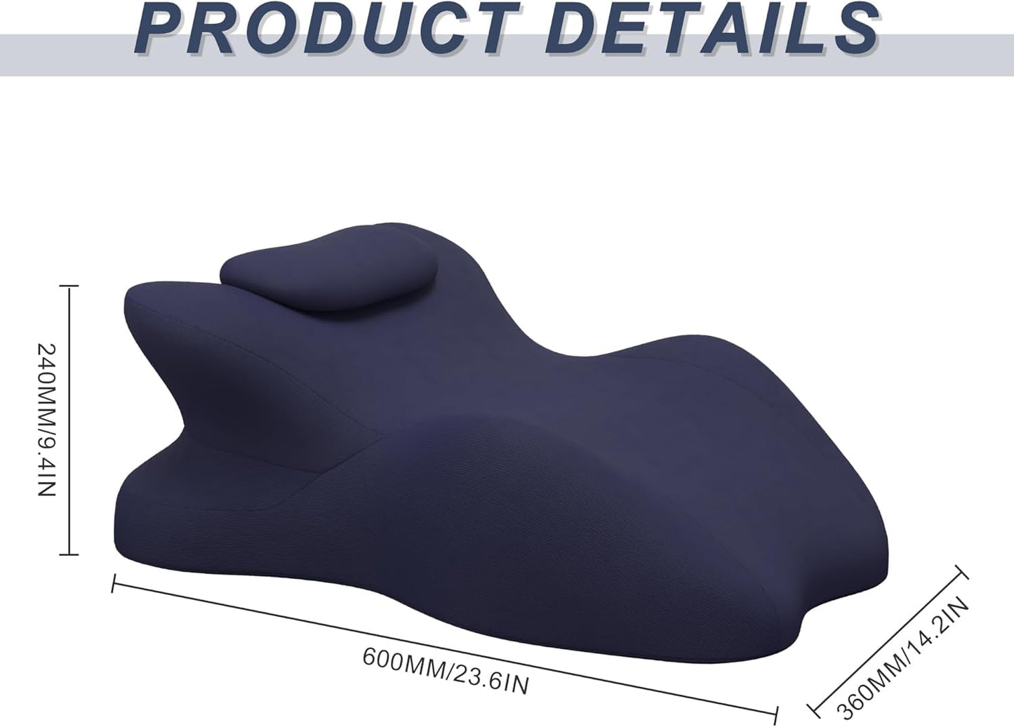 Memory Foam Couples Intimate Support Wedge Pillow - Vixen | Nova Network