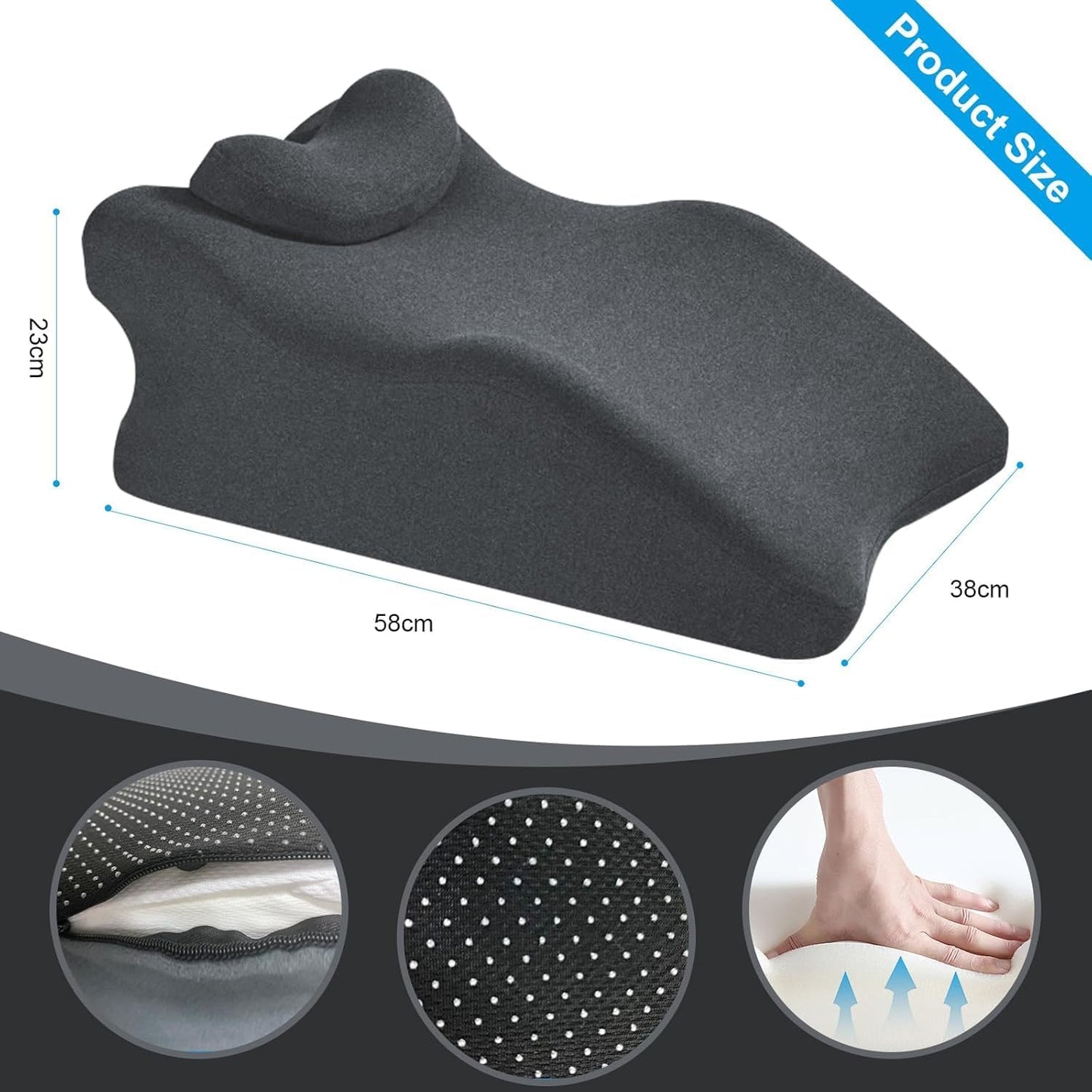 Memory Foam Intimate Positioning Wedge Pillow - Vixen | Nova Network