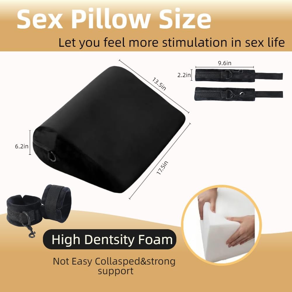 MidnightCurve Sex Position Pillow with Restraint Cuffs - Vixen | Nova Network