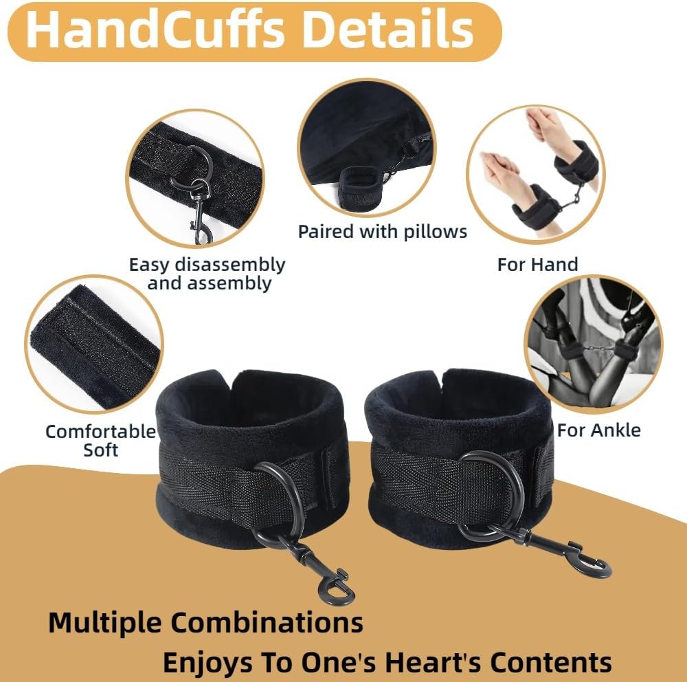 MidnightCurve Sex Position Pillow with Restraint Cuffs - Vixen | Nova Network