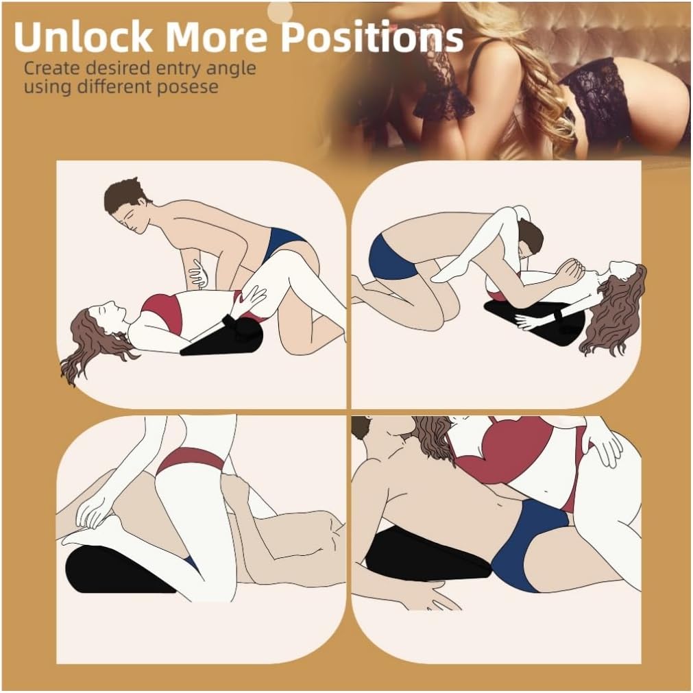 MidnightCurve Sex Position Pillow with Restraint Cuffs - Vixen | Nova Network