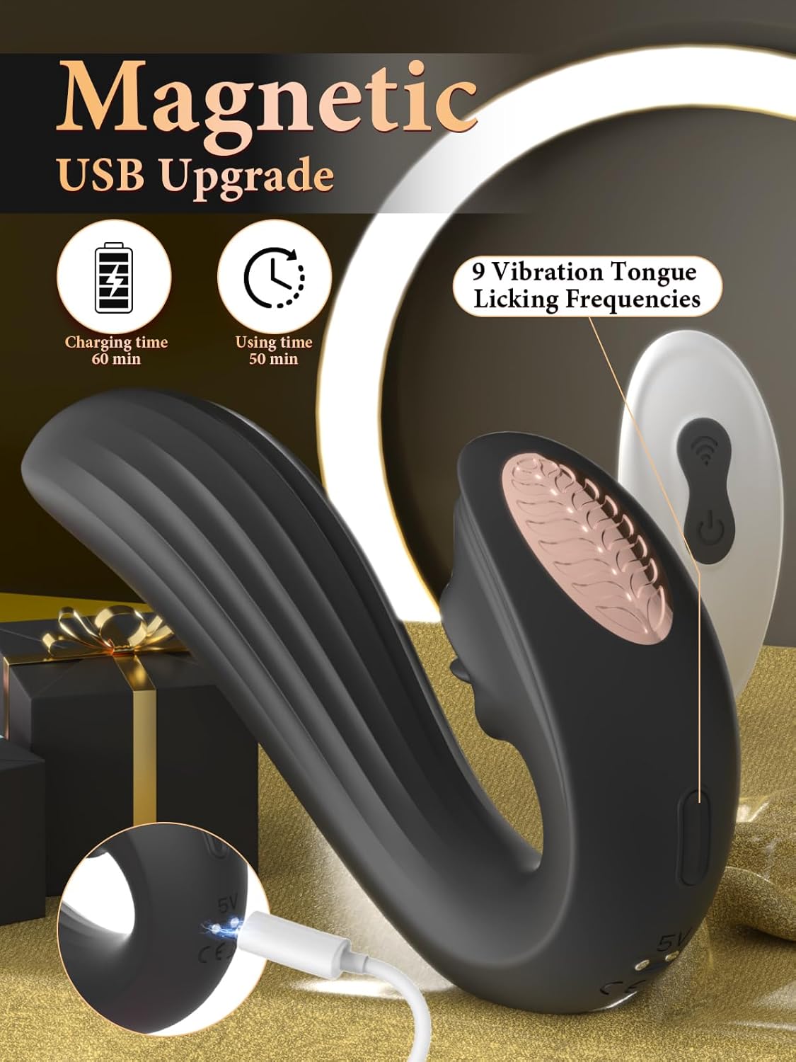 MidnightLick Triple Stimulation Tongue Vibrator - Vixen | Nova Network