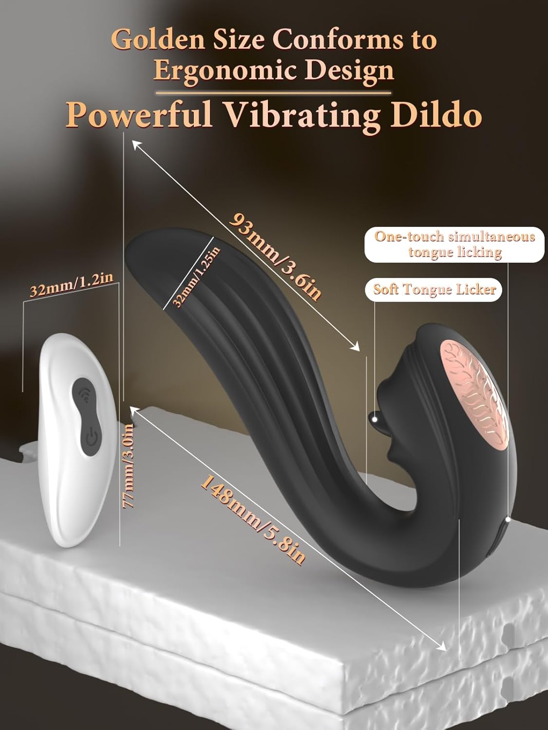 MidnightLick Triple Stimulation Tongue Vibrator - Vixen | Nova Network