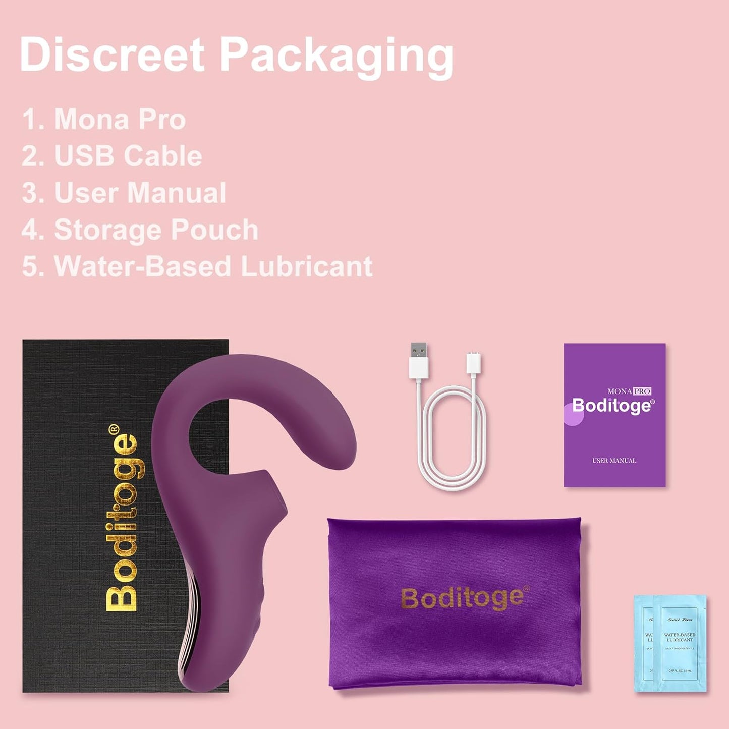 MidnightVibe Dual Pleasure Suction Vibrator - Vixen | Nova Network