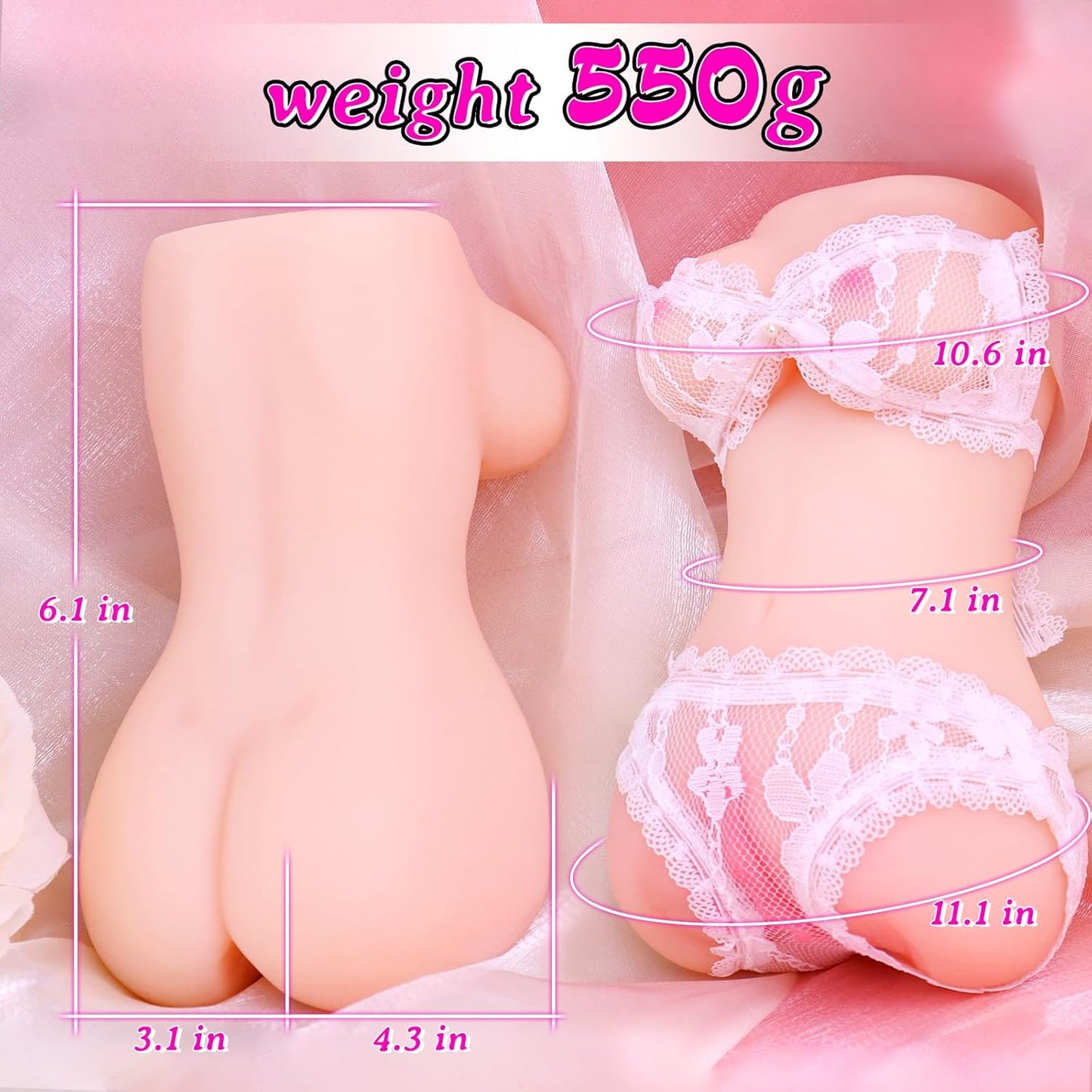 MiniLuxe 3 - in - 1 Pocket Pussy Doll - Vixen | Nova Network