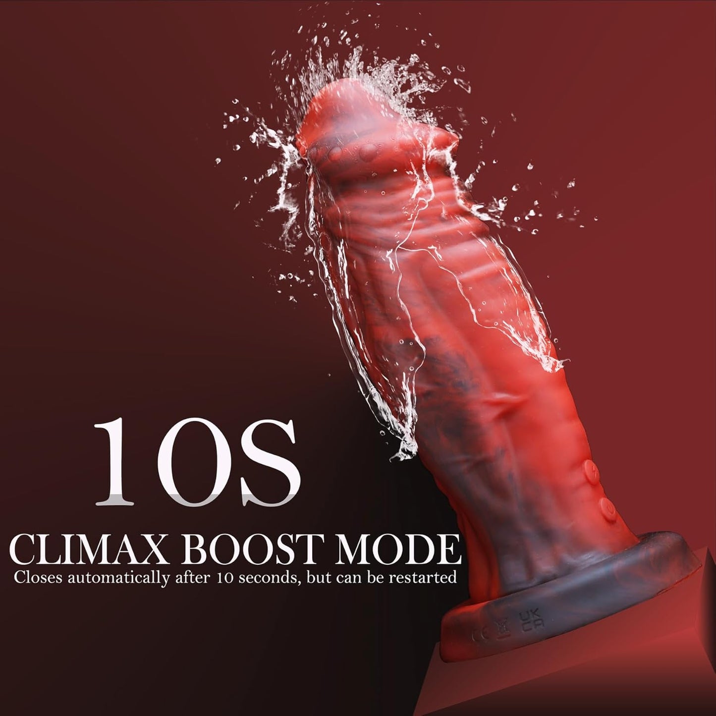 MonsterPulse 8.5" Thick Vibrator Dildo for Deep Play - Vixen | Nova Network