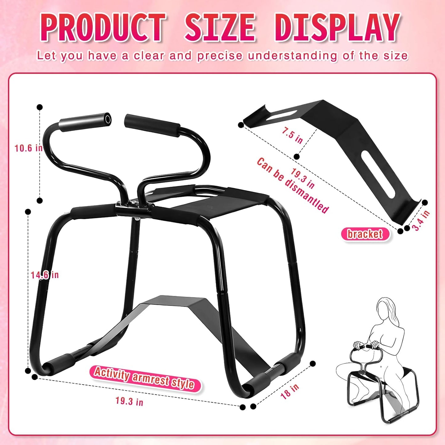 MountDeep Multifunctional Sex Chair with Handrails - Vixen | Nova Network
