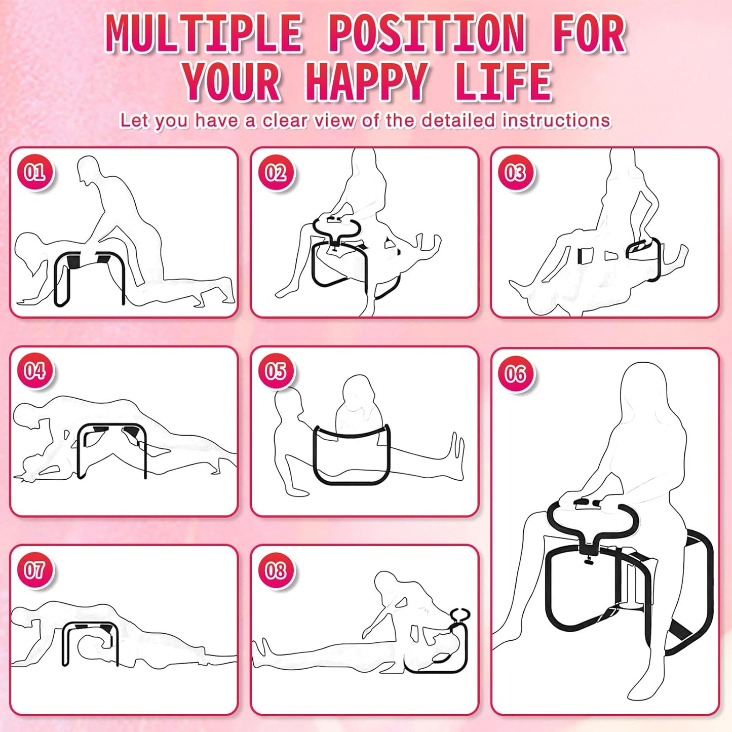 MountDeep Multifunctional Sex Chair with Handrails - Vixen | Nova Network