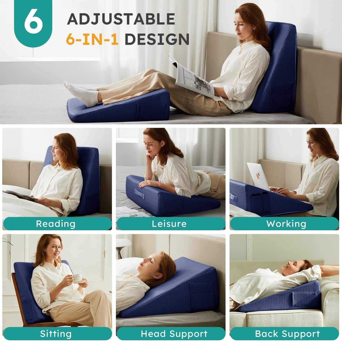 Navy Couples Intimate Position Support Wedge - Vixen | Nova Network