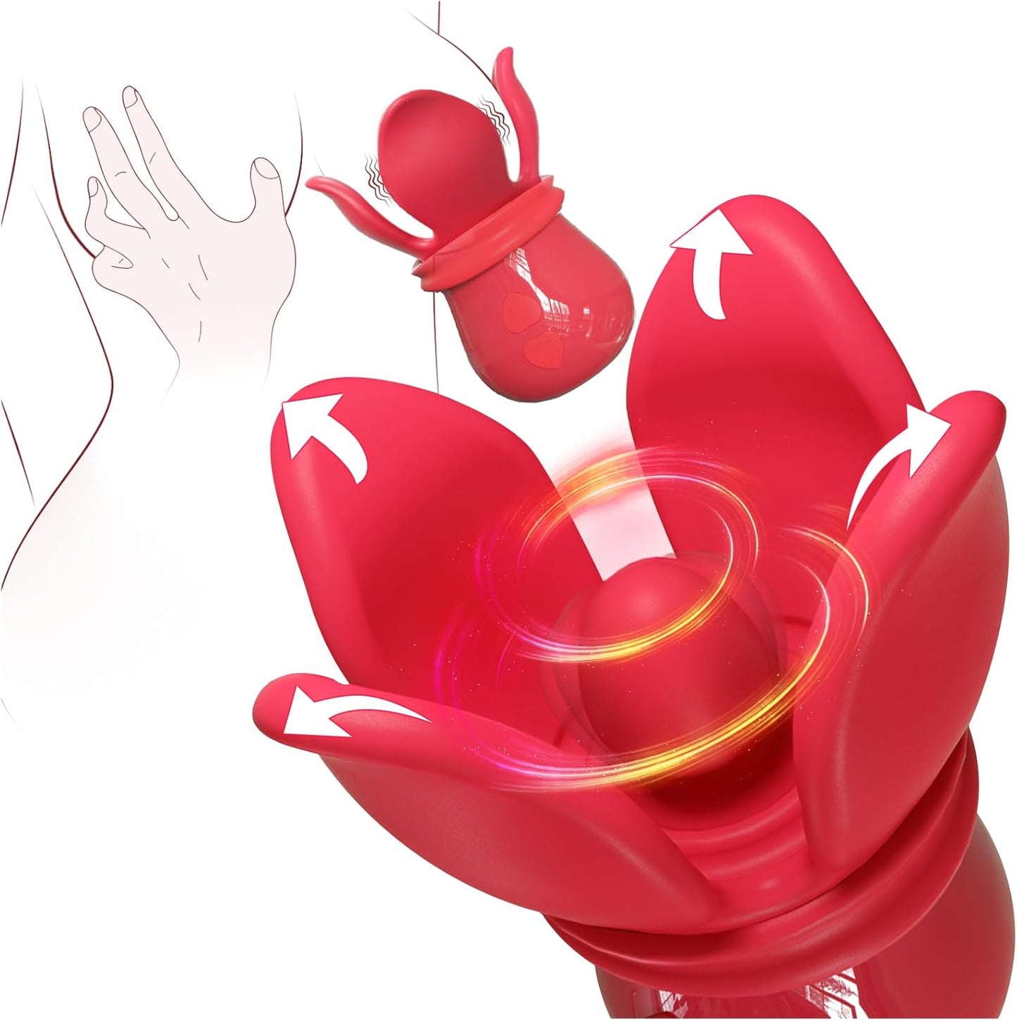 NipBloom Triple Stimulation Swirling Vibrator - Vixen | Nova Network