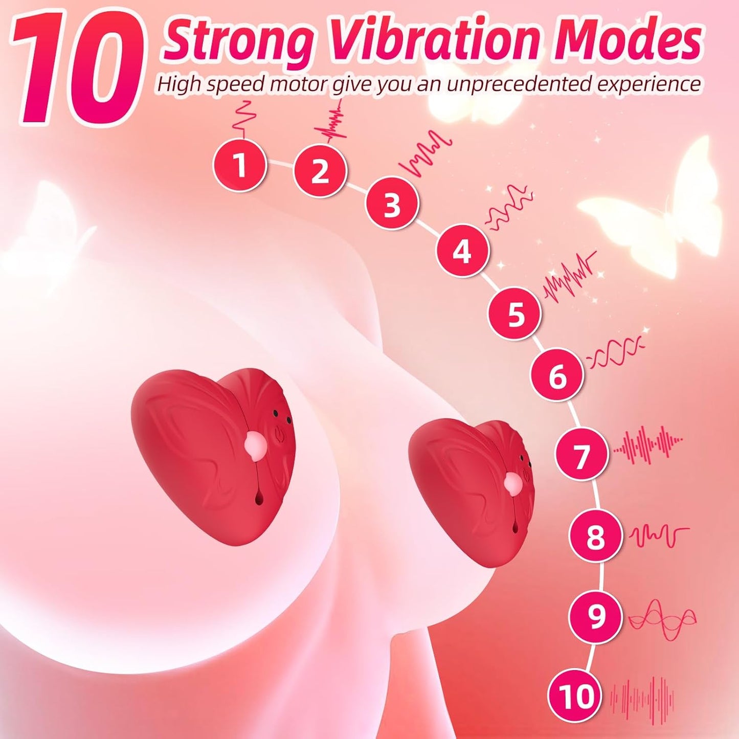 NipFlare Vibrating Butterfly Clamps - Vixen | Nova Network