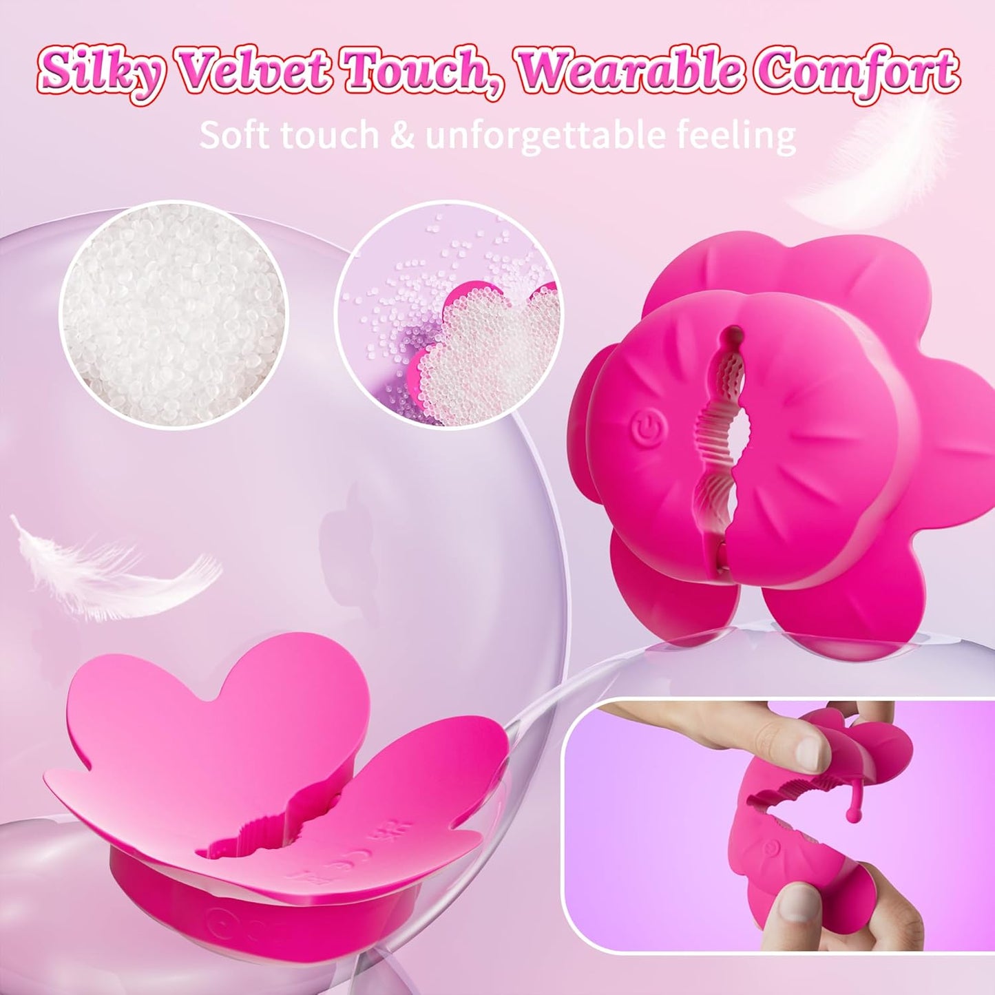 NipPetal Remote Vibrating Nipple Clamps - Vixen | Nova Network