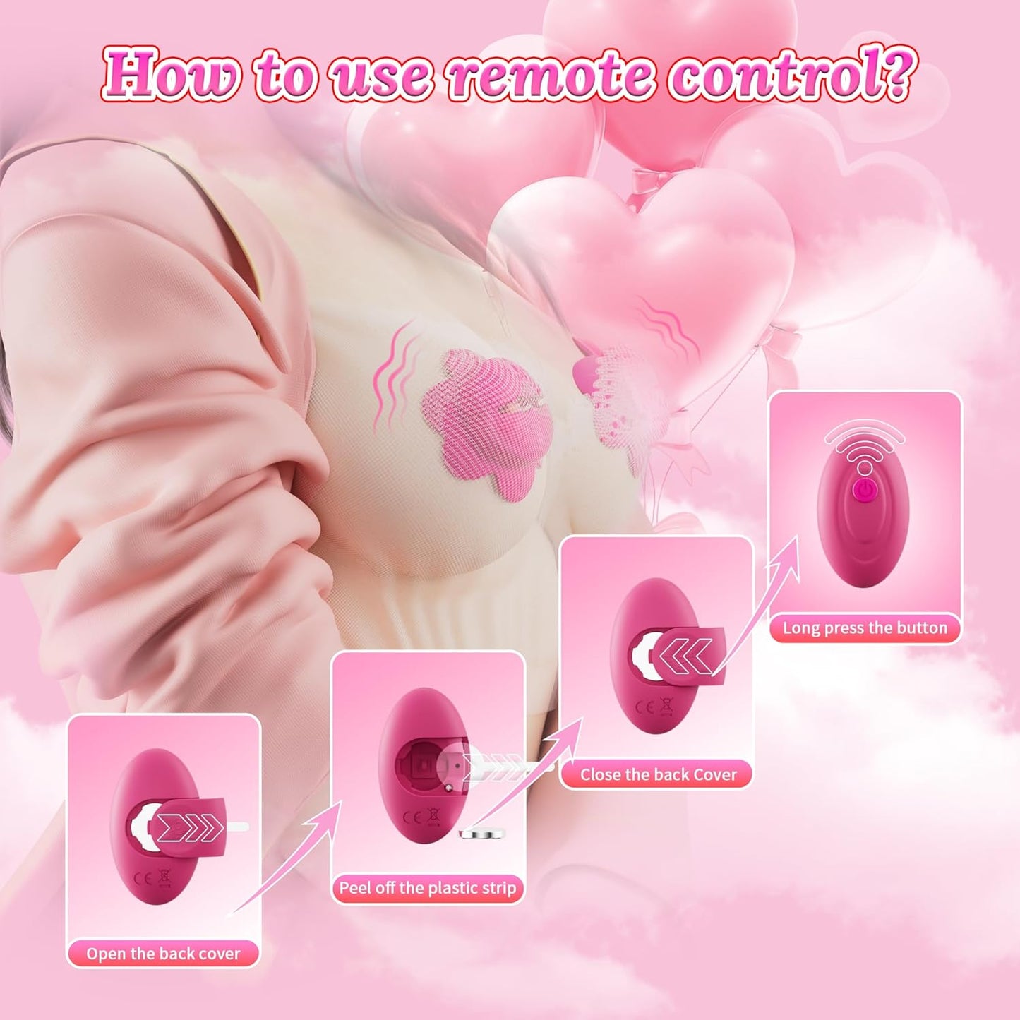 NipPetal Remote Vibrating Nipple Clamps - Vixen | Nova Network