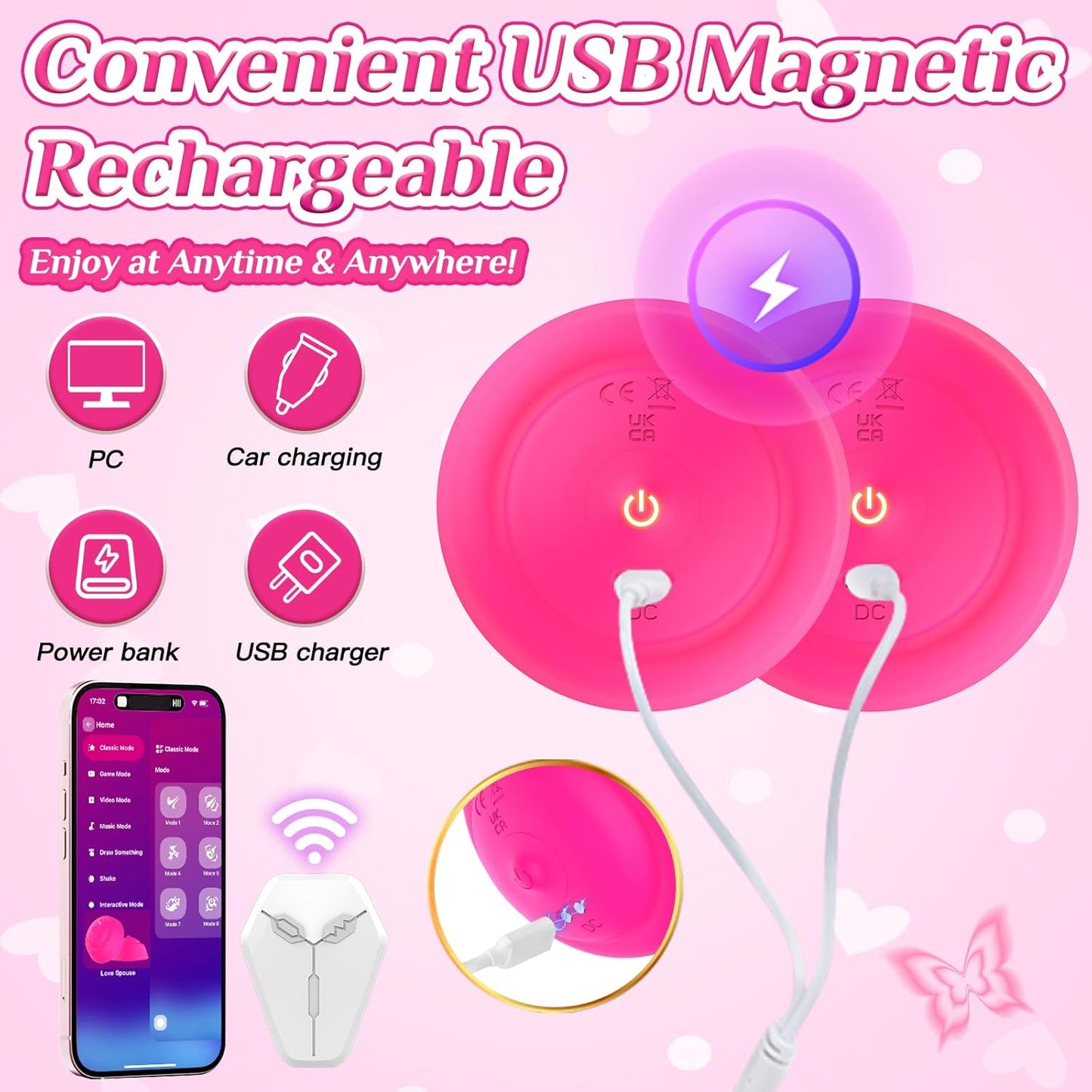 NipPulse Deep Stimulation Nipple Vibrators - Vixen | Nova Network