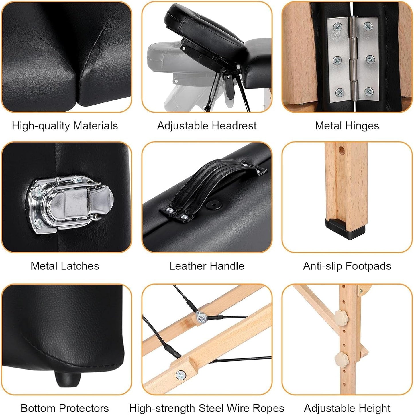 NoirEase Foldable Sensual Massage Sex Table - Vixen | Nova Network