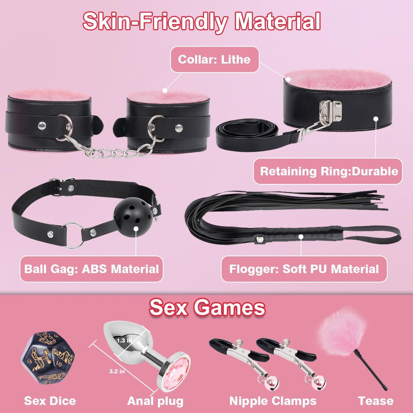 NoirPlay 16 - Piece Bondage Kit - Vixen | Nova Network