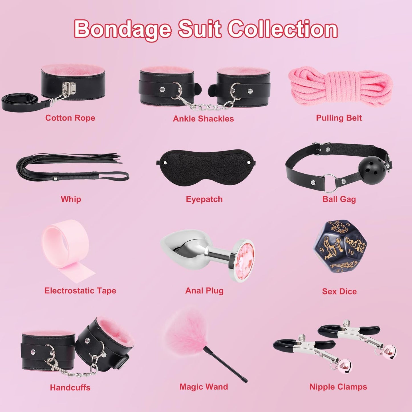 NoirPlay 16 - Piece Bondage Kit - Vixen | Nova Network