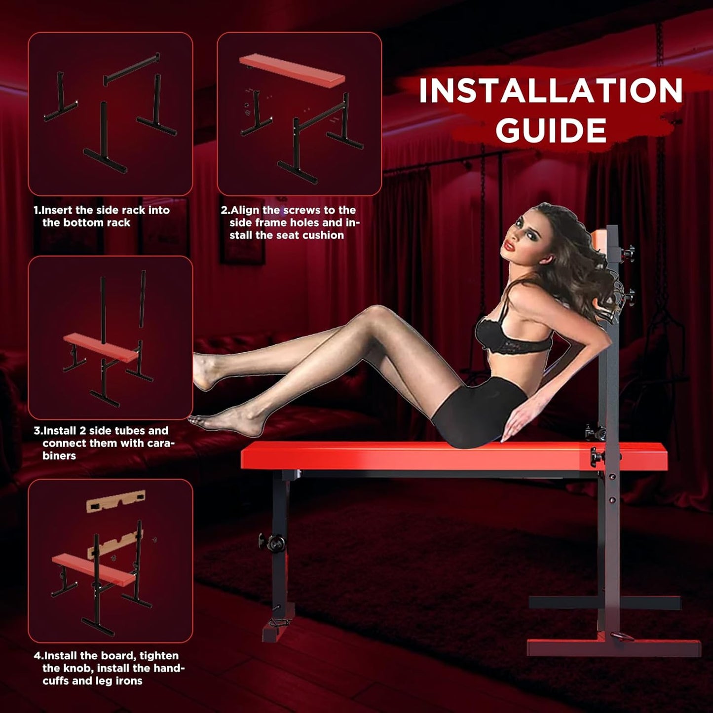 ObeyFrame Ultimate BDSM Bondage Restraints Sex Bench - Vixen | Nova Network