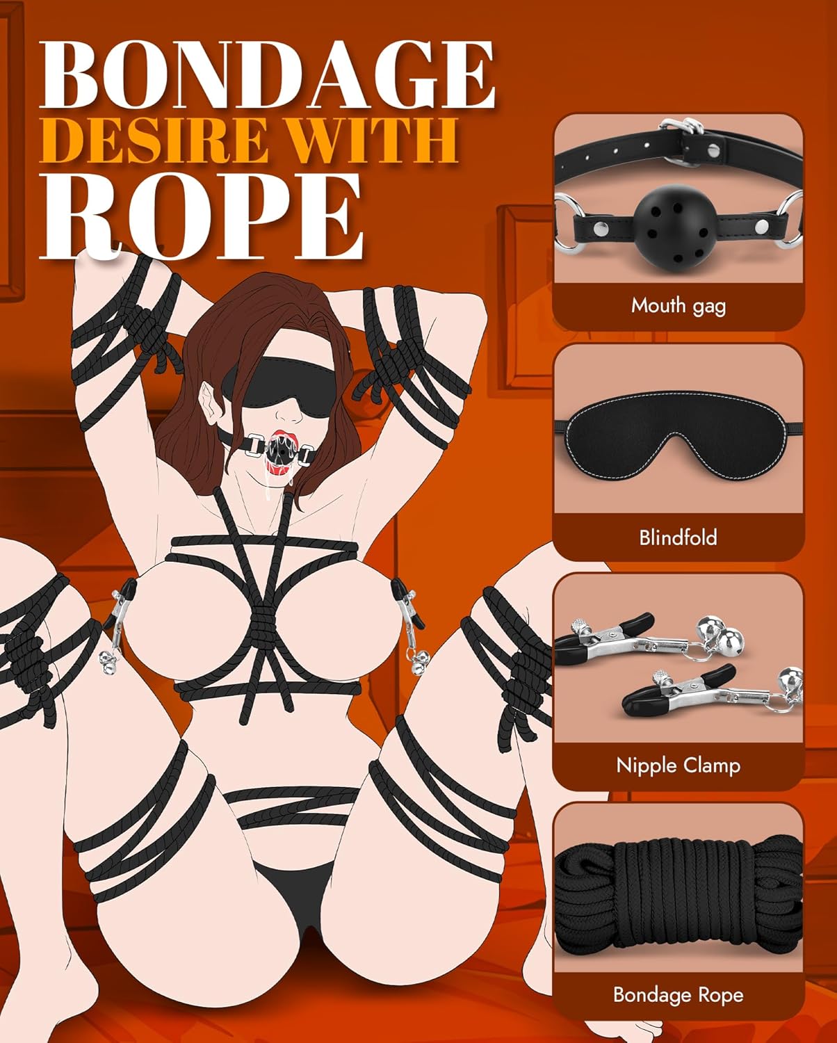 ObsidianBond 11 - Piece Bondage Set - Vixen | Nova Network