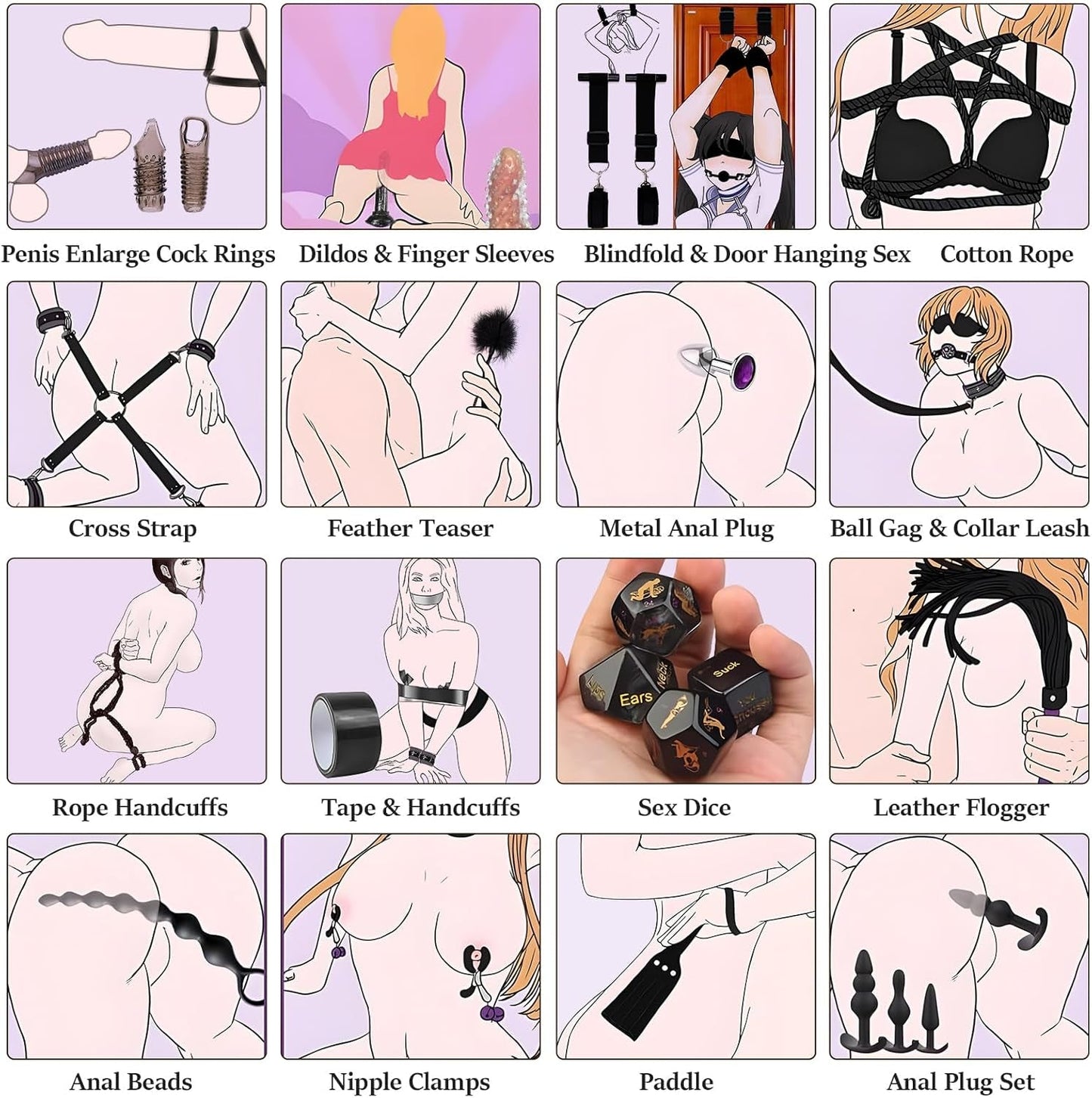 ObsidianX 36 - Piece Ultimate BDSM Kit - Vixen | Nova Network