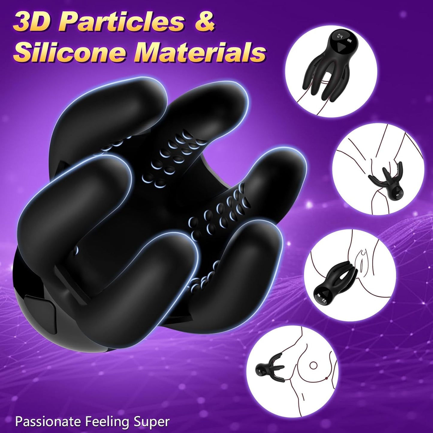 OctoGrip 360° Vibrating Male Trainer - Vixen | Nova Network