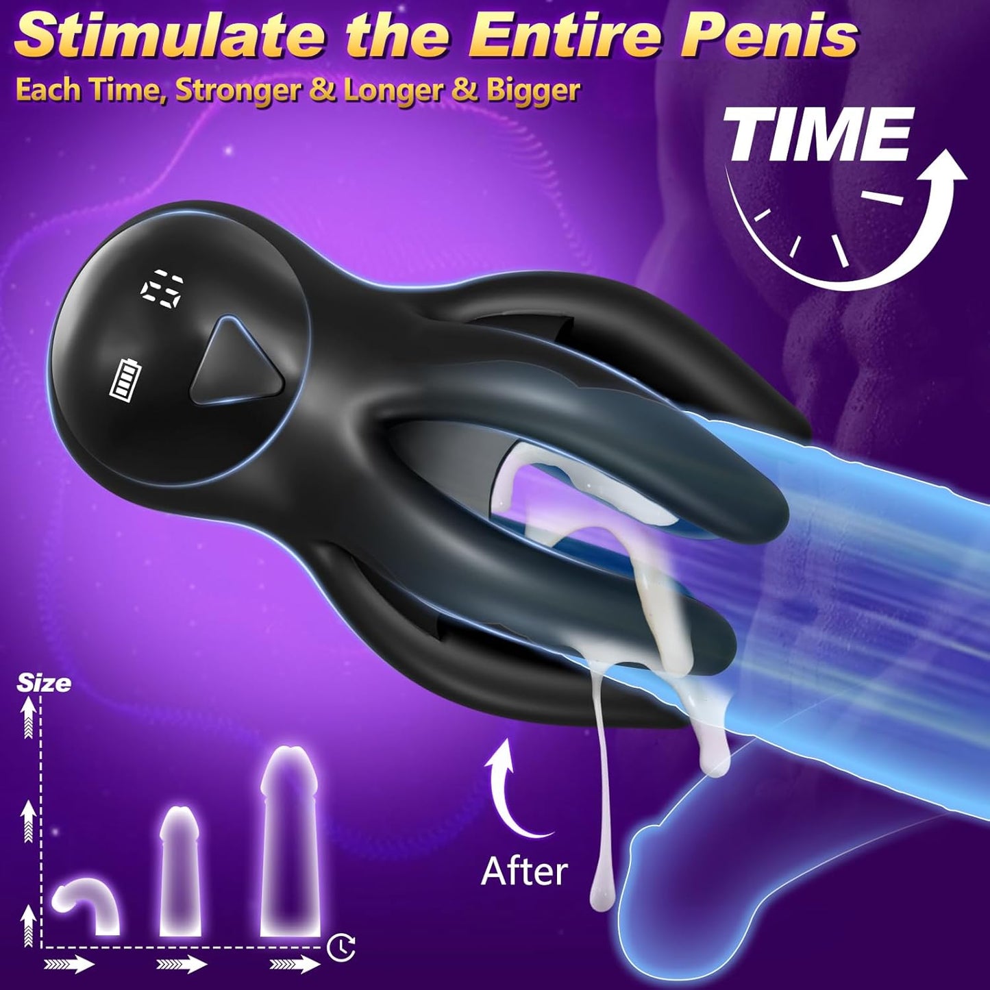 OctoGrip 360° Vibrating Male Trainer - Vixen | Nova Network