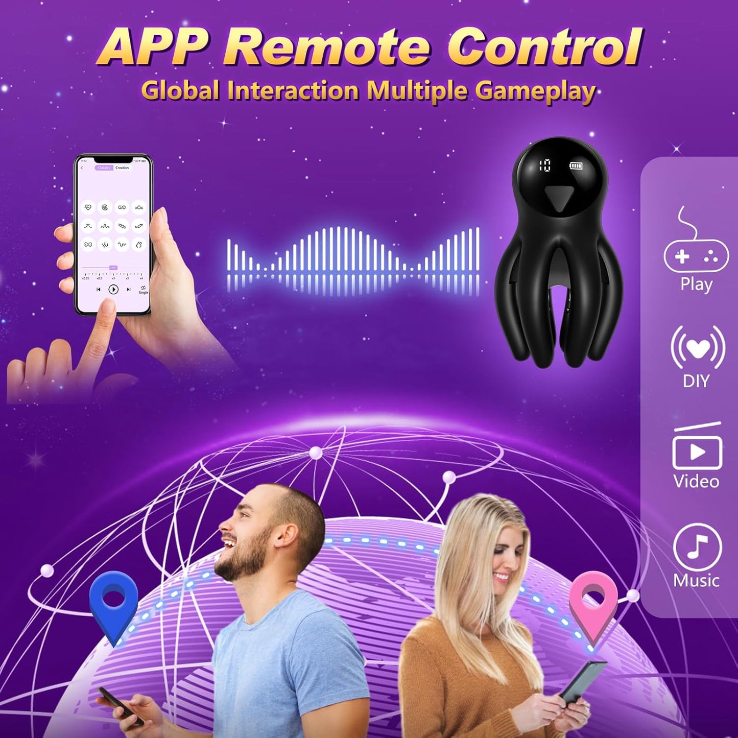 OctoGrip 360° Vibrating Male Trainer - Vixen | Nova Network