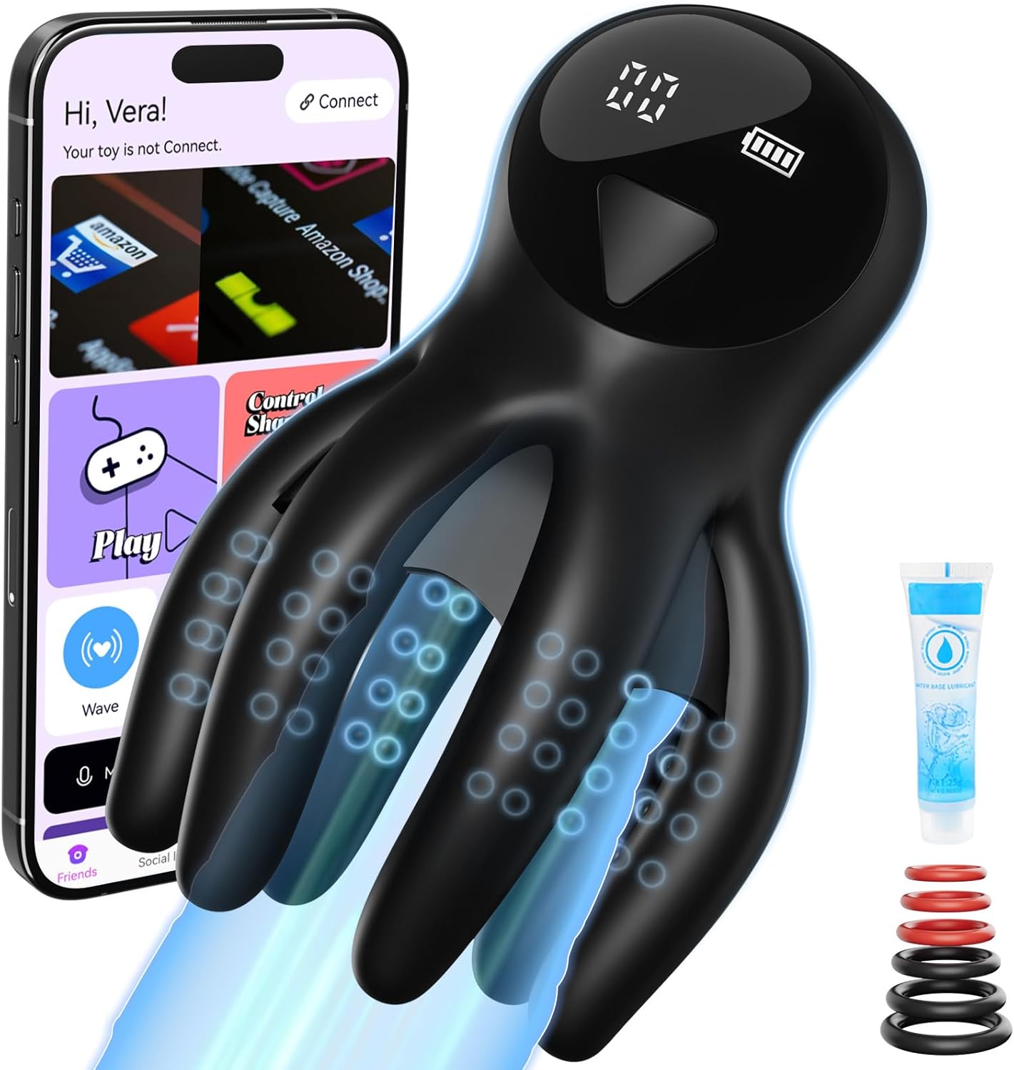 OctoGrip 360° Vibrating Male Trainer - Vixen | Nova Network