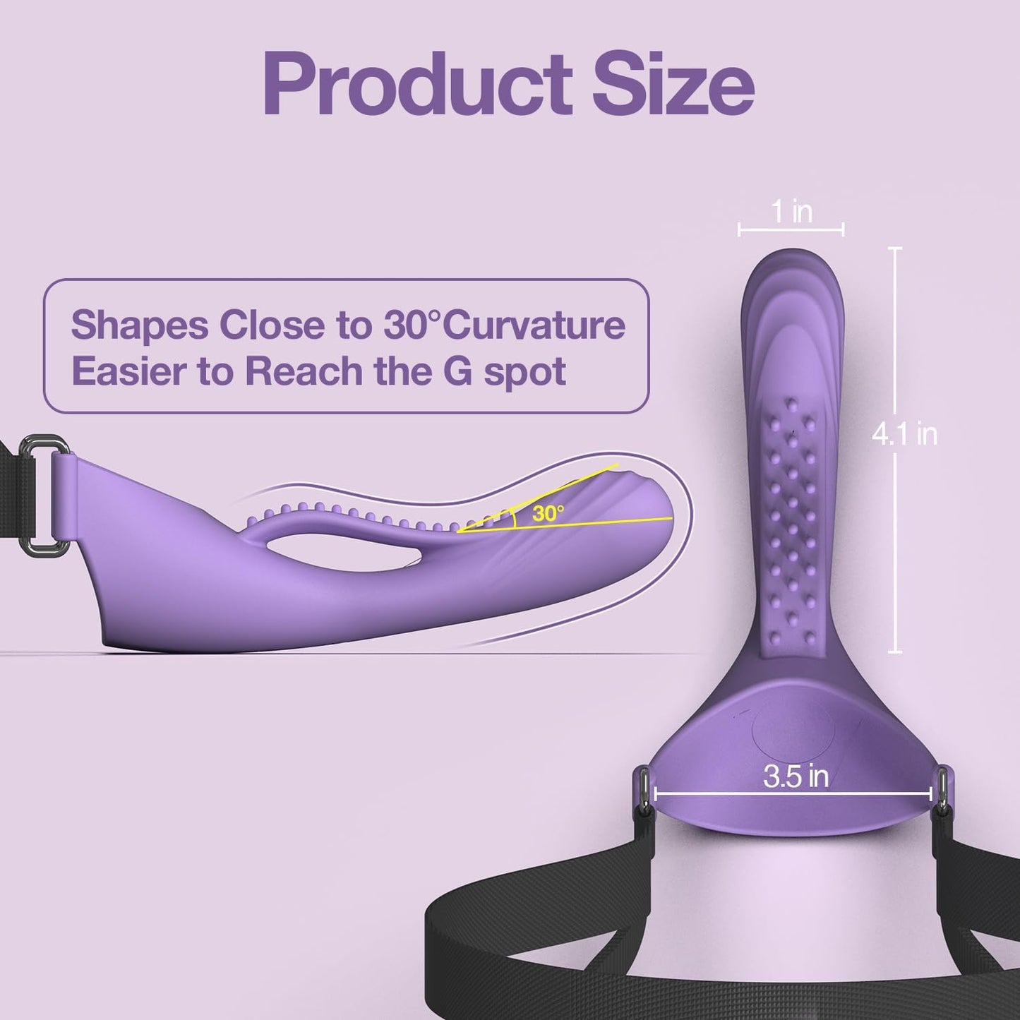 OralLock Vibrating Face - Strap Dildo - Vixen | Nova Network