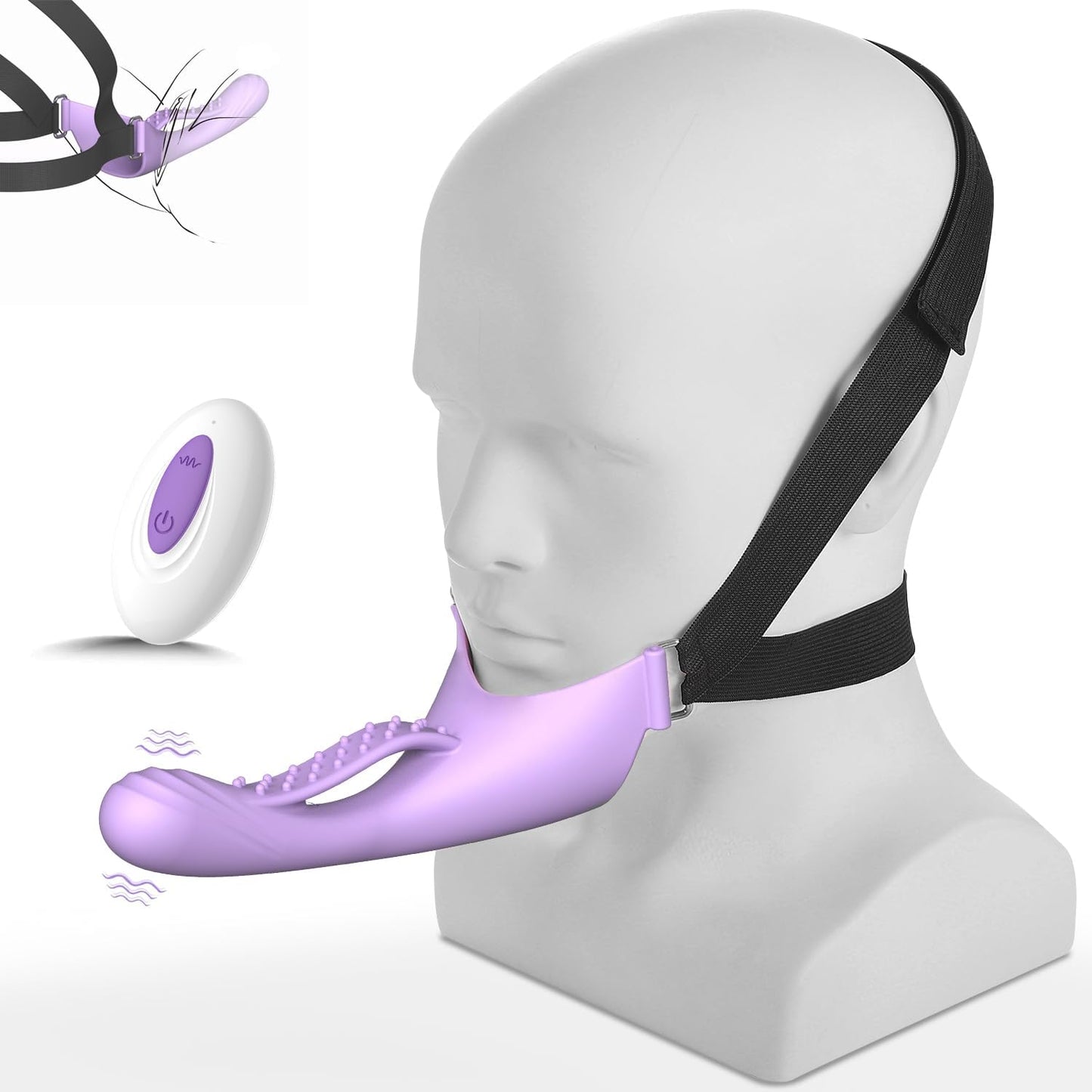 OralLock Vibrating Face - Strap Dildo - Vixen | Nova Network