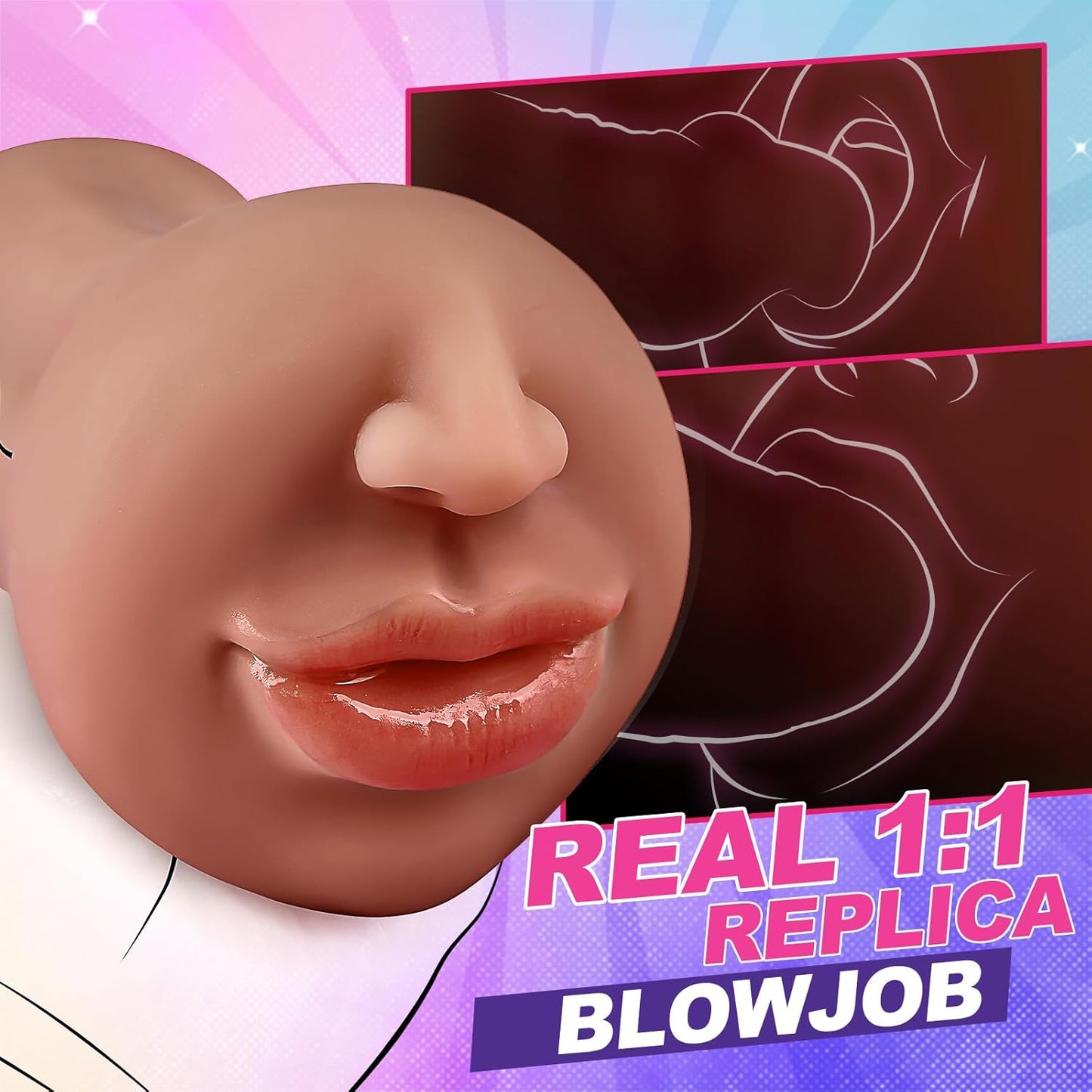 OralObsession Deep Throat Vibrating BJ Stroker - Vixen | Nova Network