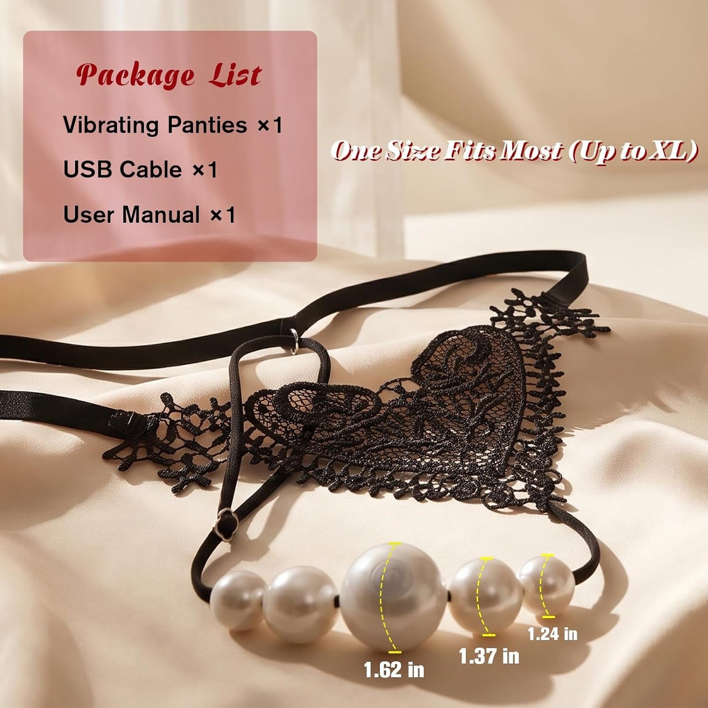 PearlLine Wearable Panty Vibrator | App & Remote, 9 Modes - Vixen Adult Playroom