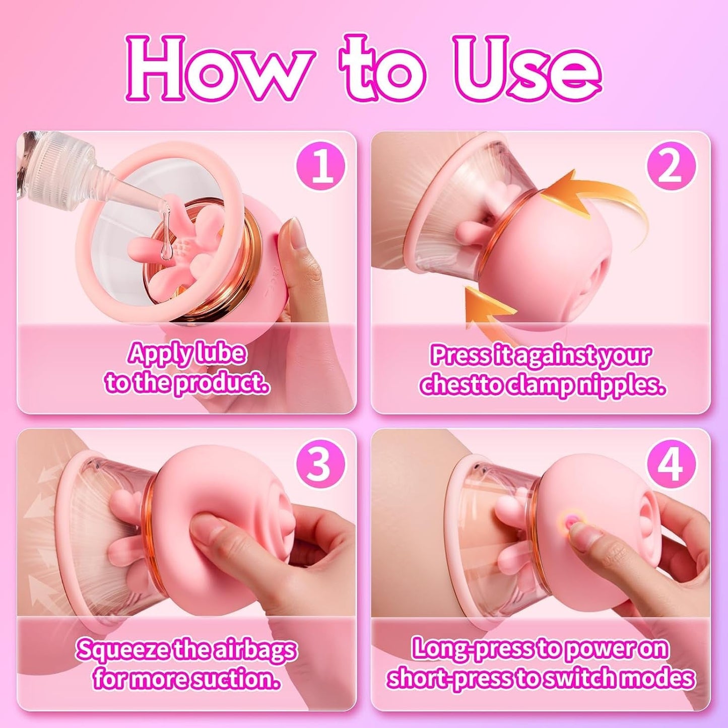 PetalClaw 3-in-1 Rose Nipple Sucker – Knead, Suck & Vibrate - Vixen Adult Playroom