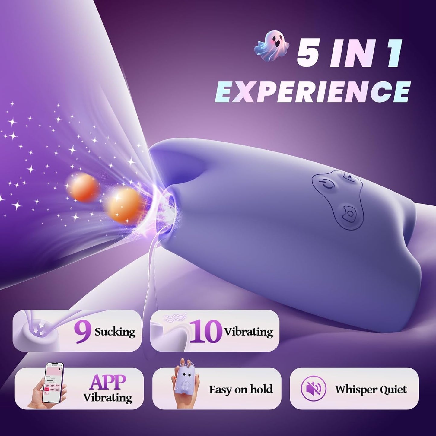 PhantomVibe App - Controlled Clit Suction Vibrator - Vixen | Nova Network