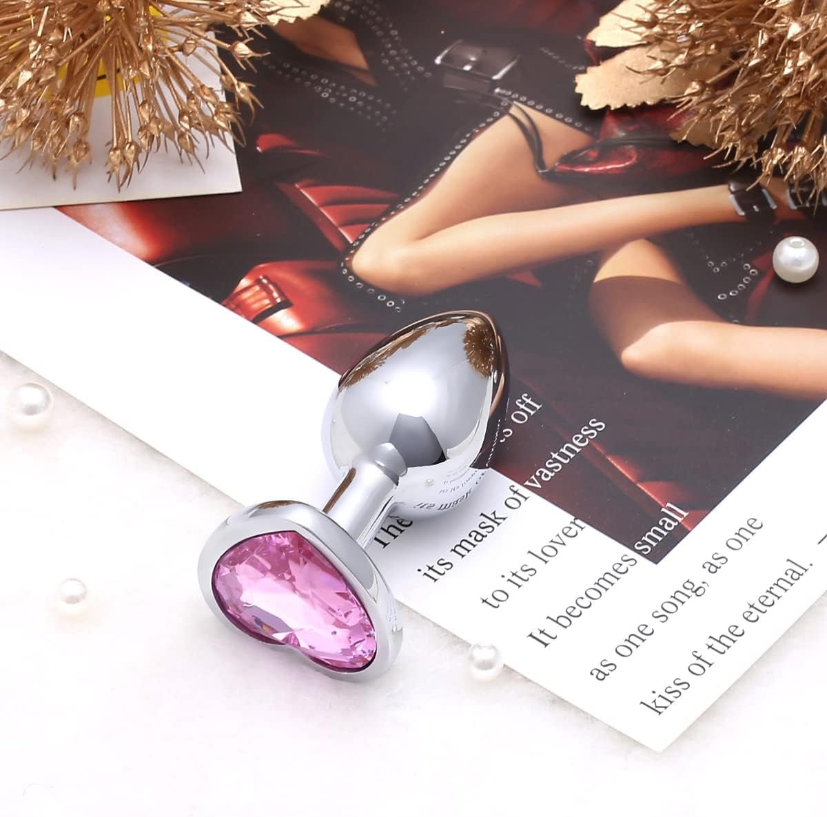 PinkHeart Small Metal Heart Jewel Butt Plug - Vixen | Nova Network