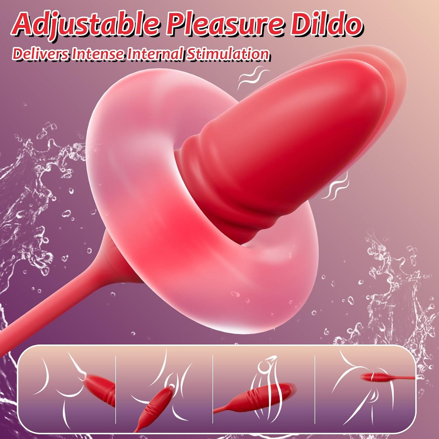 PleasureMax 3 - in - 1 Tongue Vibrator - Vixen | Nova Network