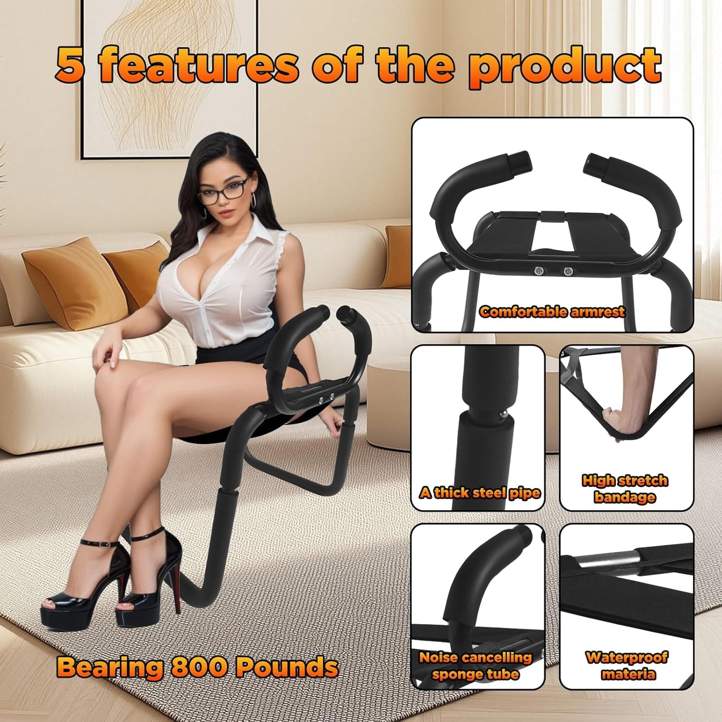 PositionMaster Adjustable Sex Chair for Couples - Vixen | Nova Network