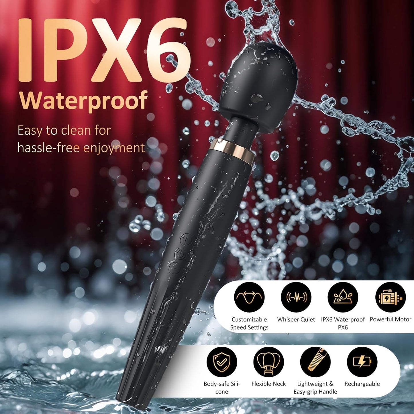 PowerGrip Premium Wand Vibrator - Vixen | Nova Network