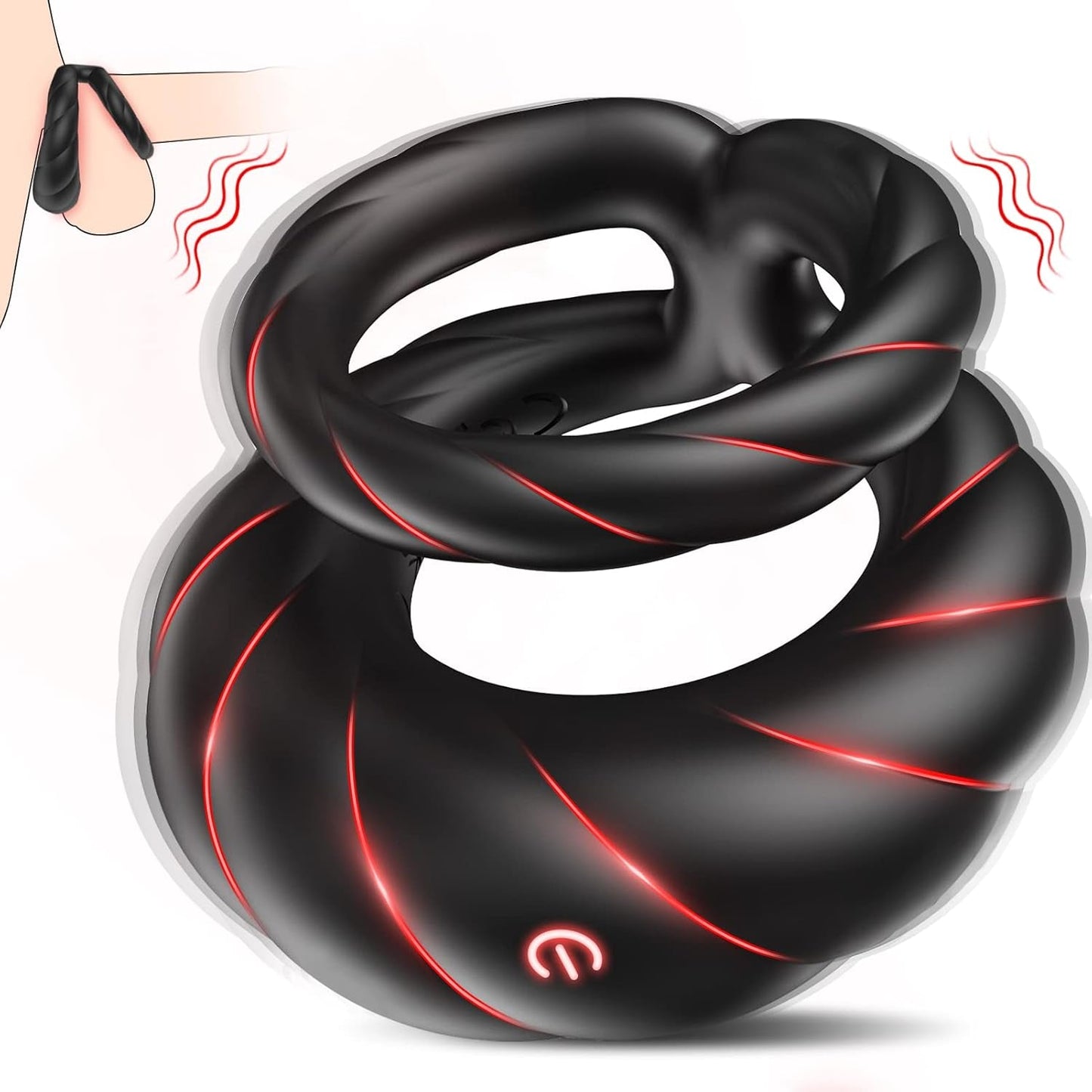 PowerLock Dual Vibrating Penis Ring - Vixen | Nova Network