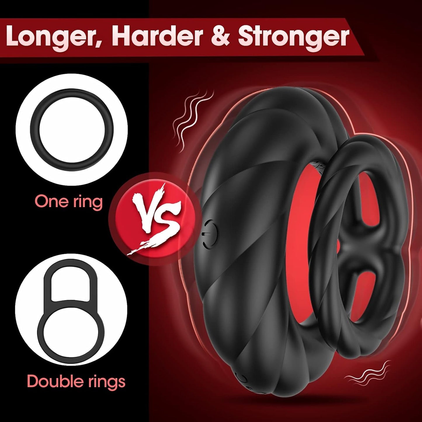 PowerLock Dual Vibrating Penis Ring - Vixen | Nova Network
