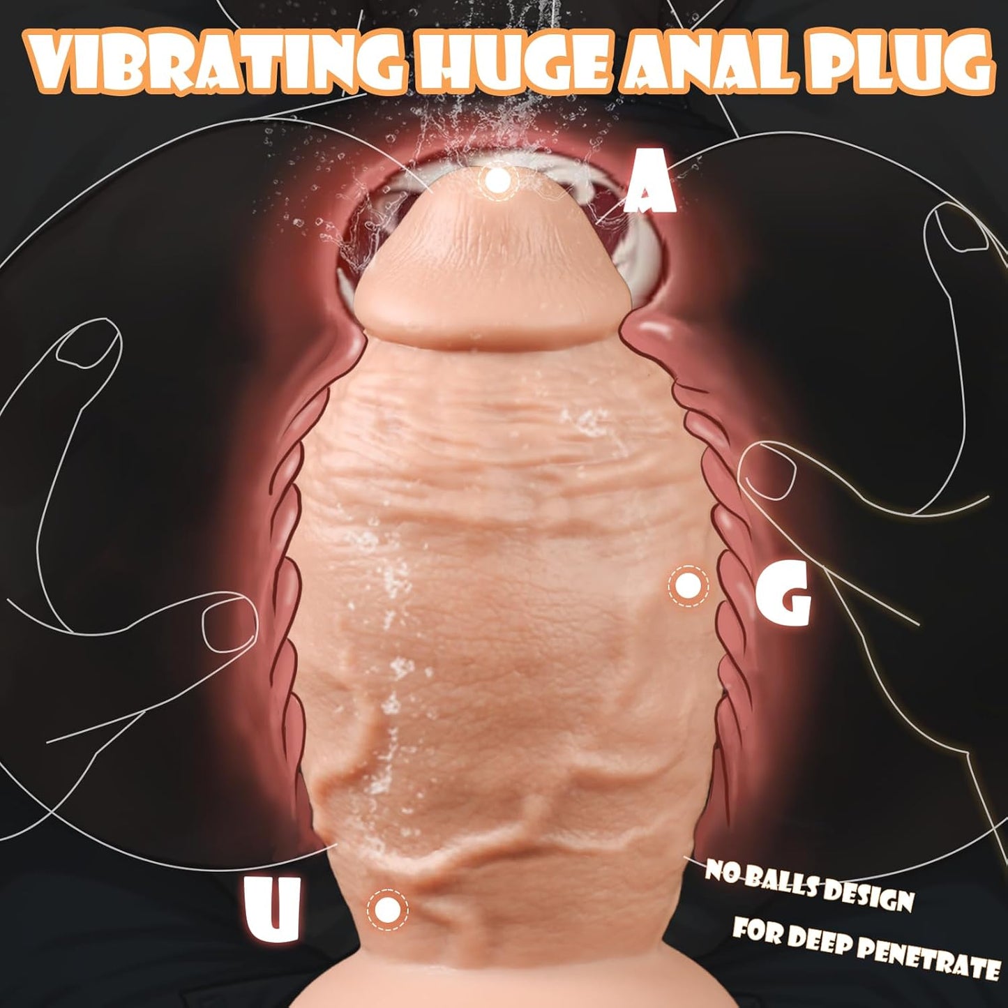 PowerThick 8.5" Huge Vibrating Dildo - Vixen | Nova Network