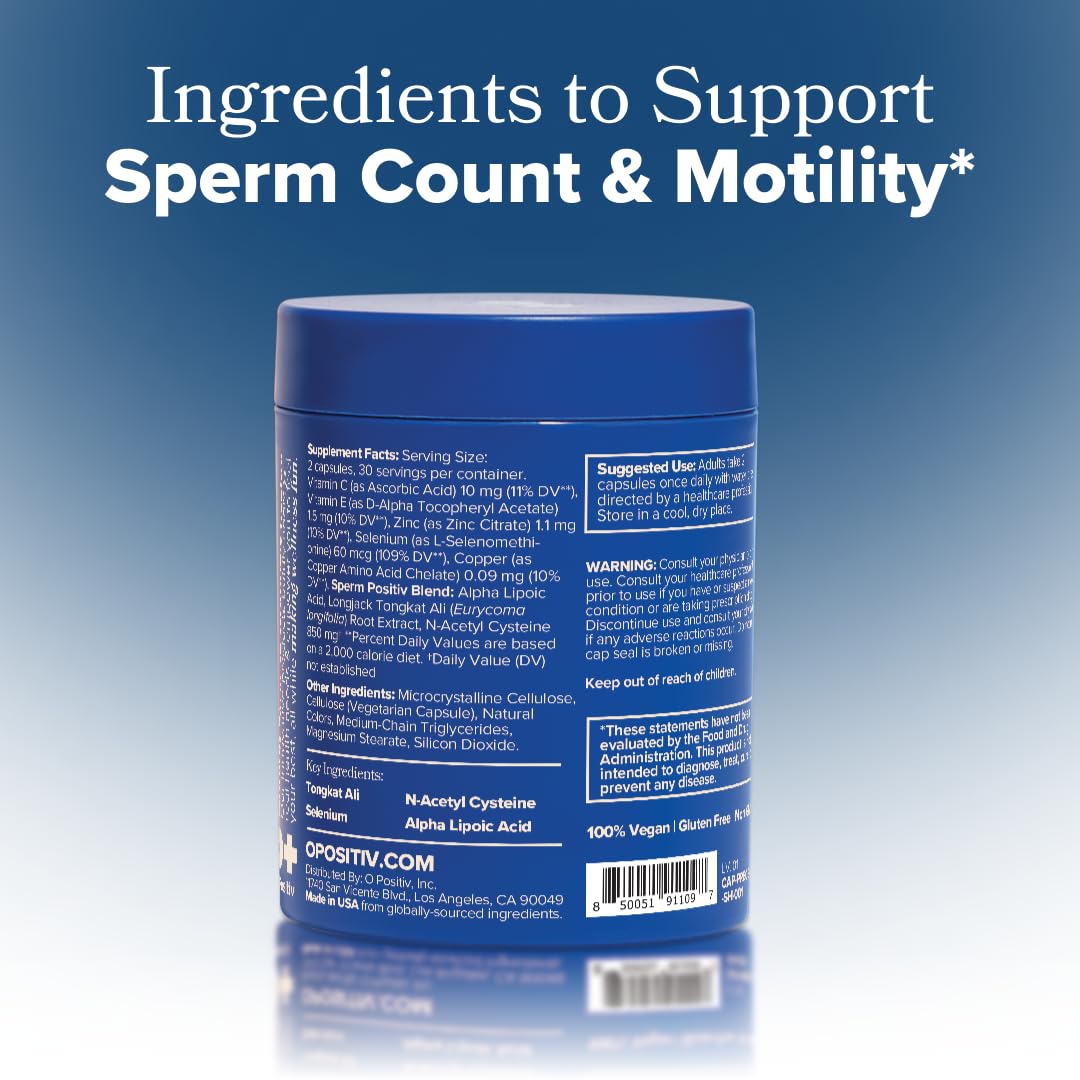 PREGGO Sperm Health Support for Men | O Positiv - Vixen Adult Playroom
