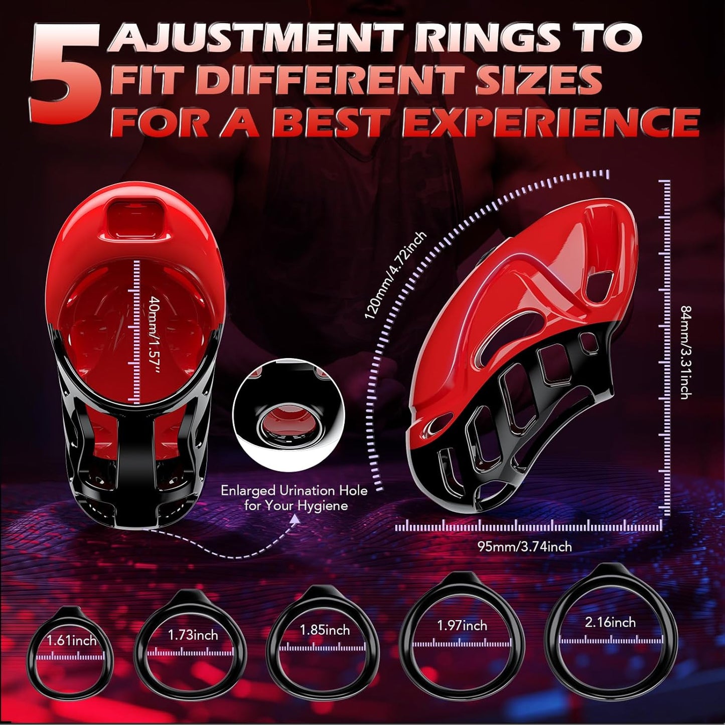 PulseCage Vibrating Male Chastity Cage - Vixen | Nova Network