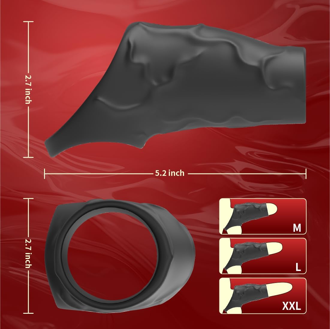 PulseGrip Vibrating Penis Sleeve - Vixen | Nova Network