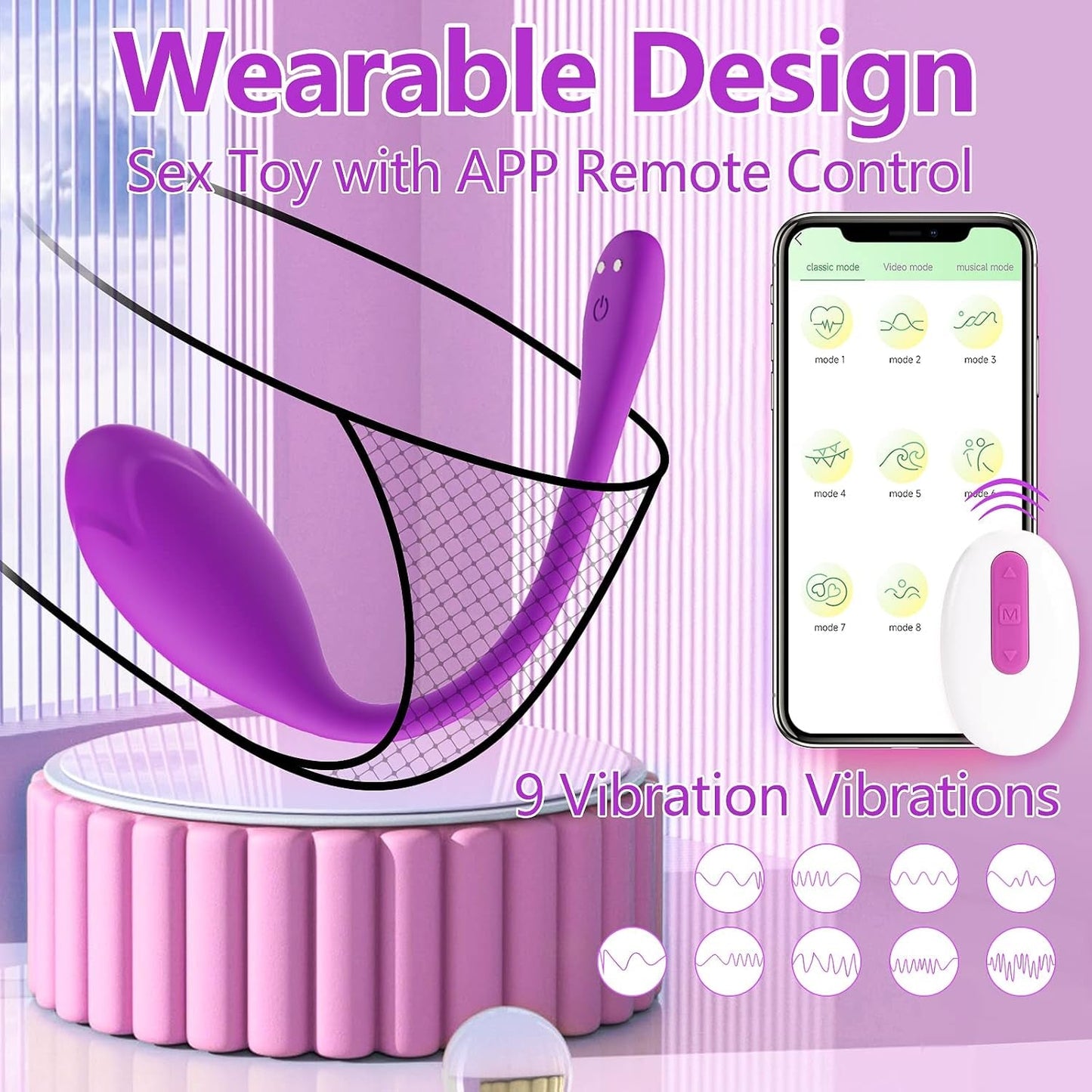 PulseMate 9X Vibe Egg Vibrator - Vixen | Nova Network