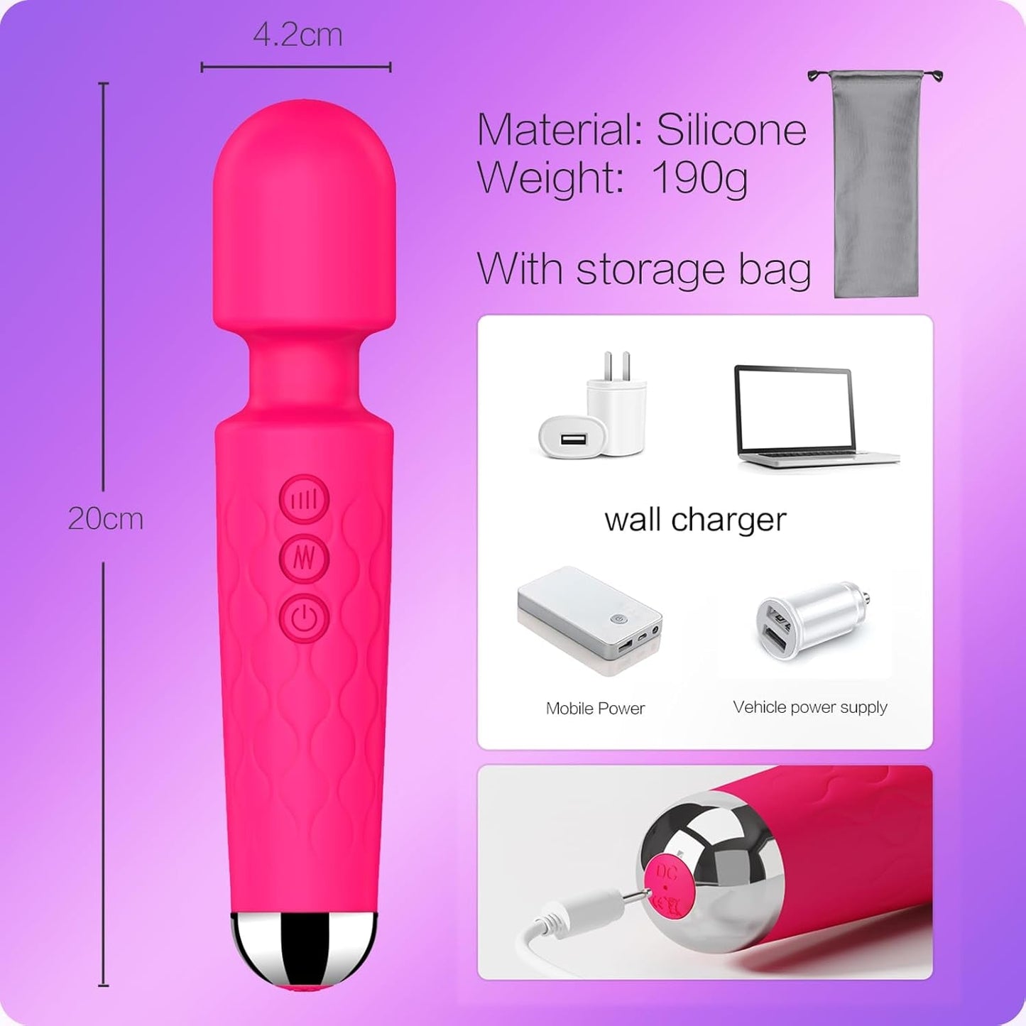 PulseMini G - Spot Wand Vibrator - Vixen | Nova Network